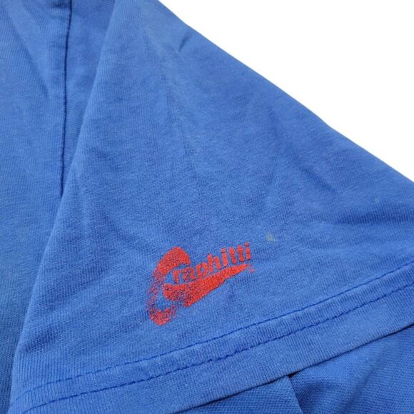 Rare Vintage Hanes Shirt Size XL DC Comics Superman Backwards Logo Graphic Print - Picture 9 of 11